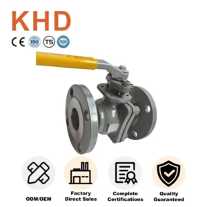 Customized WCB Industrial Carbon Steel Manual Ball Valve 2IN Flanged Manual Ball Valve With 2pcs