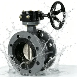 D341X 16Q PN16 Ductile Iron Worm Gear Flanged Butterfly Valve Soft Sealed Control Valve for Water Supply and Drainage Pipelines