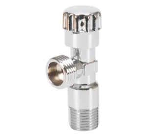 D4006 Manual Water Angle Valve with Nickel Finish and BSP Connection