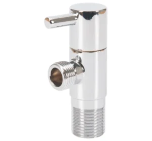 D4013 Water Angle Valve Nickel Finish Manual Operated PTFE Sealing