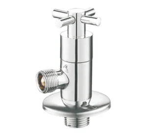 D4016 Angle Valve for Water Nickel Finish BSP Connection 1/2″*3/8″ Port Size PTFE Sealing 5-Year Warranty