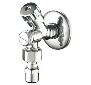 D4020 Manual Water Angle Valve with BSP Connection and Nickel Finish