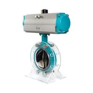 D671X Pneumatic Butterfly Valve Star Shaped Multi-Disc Rotating Stainless Steel High Wafer Type Discharge Shut-Off Valve