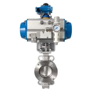 D673W-16P DN50 Three-eccentric Hard-sealed Pneumatic Butterfly Valve Stainless Steel High Temperature Resistant