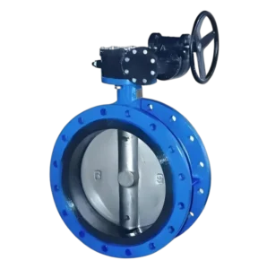 D71 Manual Water Rubber Seat EPDM Sealed Ductile Iron Flange Butterfly Valve DN50 DN1200 Soft Seal Centerline Double