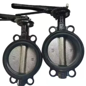D71X Manual Power Cast Steel Soft Seated Wafer Butterfly Valve for Water Media Normal Temperature General Application