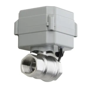 DC 2 Way Smart Mini RS485 Valve Electric Motor Operated Water Control Flow Actuator Brass Electric Ball FK-BV03 1” Port OEM