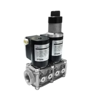 DEVC225SC225 DN25 Industrial Gas Solenoid Valve Threaded Fast/Slow Opening Double Shut-Off Aluminum Alloy IP54 360mbar