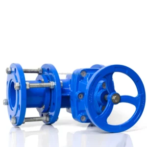 DI SS Telescopic Adjustable Length Expansion Joint Flange Worm Gear Butterfly Valve Manual PN16 EPDM Seat Water Supply Sewage