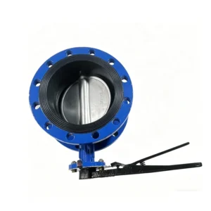DIN BS Uni ISO ANSI as JIS Concentric Flanged Butterfly Valve Hand Lever