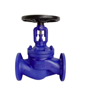DIN Bellows Seal Globe Valve Ductile Iron Body 316 Stainless Steel Disc 2Cr13 Stem Water Manual OEM J41W Flange
