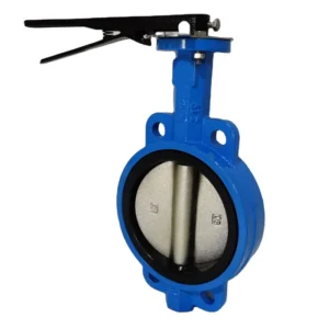 DN100 Cast Iron Center Line Wafer Type Butterfly Valves with Hand Lever
