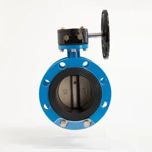 DN100 Ductile Iron Turbine Seal Rubber Wafer Flange Soft Sealed Butterfly Valve
