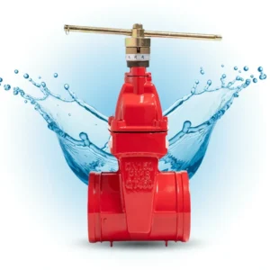DN100 GGG50 Encrypted Anti-theft Soft Seal Magnetic Lock Grooved Gate Valve