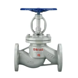 DN100 PN16 WCB Cast Steel Flanged Control Globe Valve Manual Shut off High Temperature for Steam Water Oil