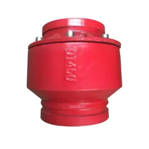 DN125 Red Ductile Iron Grooved Silent Check Valve PN16 Customizable