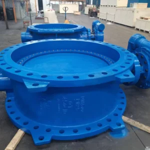 DN1400 DN1500 Manual Power Cast Iron Flange Double Eccentric Butterfly Valve for Water Soft/Hard Sealing