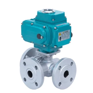DN15 DN200 3way Ball Valve SS304 1 4in 3 4IN Electric 3 Way Flange Ball Valve