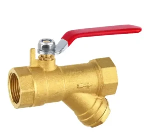 DN15 DN50 Brass Y Strainer Ball Valve Manual Filtering Water Shut Off Valve With Stainless Steel Mesh for Industrial Plumbing