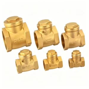DN15-DN50 NPT Female Thread Manual Non Return Swing Type Leak Proof Brass Check Valve for Water Gas Pipeline with 2 Inch Port
