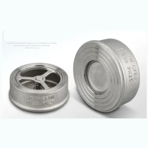 DN150 6 Inch PN16 Wafer Flange Type 316 Stainless Steel Double Disc Check Valve