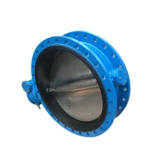 DN150 PN16 Manual Cast Iron Water Valve Double Flange Butterfly Design Normal Temperature General Application 18 Month Warranty
