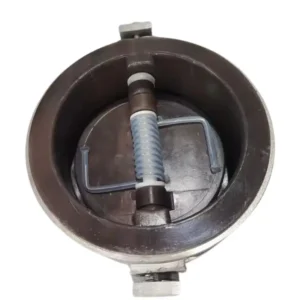 DN150 SW Check Valve Engine Room Aft PT Trunnion Mounted Wafer Type SS2205 Stainless Steel Rubber Lined Worm Gear Manual Water
