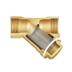 DN20 3/4 Inch Female Brass Y Strainer Valve Brass Filter with Mesh Water Hydraulic Filter
