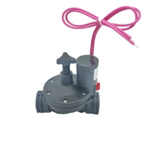 DN20 Plastic Manual Control Solenoid Valve Gas Irrigation 12VDC 24VDC Pneumatic Power Magnetic Latching Shutoff Structure