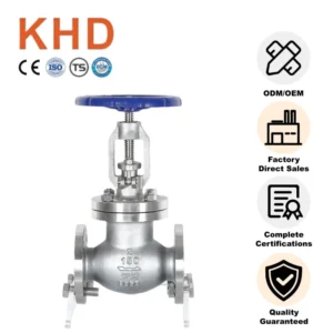DN25 2 Inch Manual Motorized Globe Valve ASTM A351 CF8M Nuclear Power Plant Approved Fast Delivery