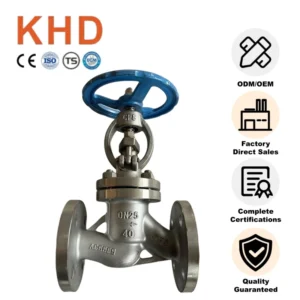 DN25 304 Cast Steel Carbon Boiler Flange Manual Globe Valve High-Temperature Steam Flange Manual Globe Valve