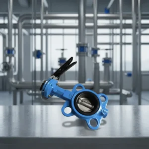 DN25-DN200 PN16 Ductile Iron Manual Lever Handle Water Control Industrial Wafer Type Butterfly Valve Factory