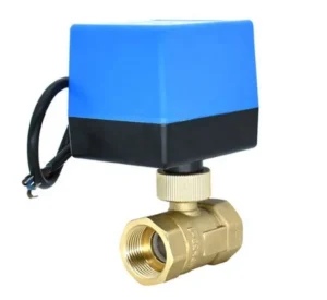 DN25 PN 16 Programmable Water Control Shutoff Electronic Motorized Brass Ball Valve 220V with Actuator