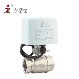 DN25 PN16 Water Control Shutoff 24vdc Bidirectional Electric Motorized Brass Ball Valve with Actuator OEM