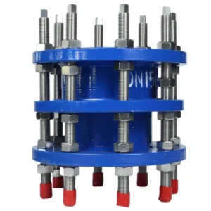 DN300 Pipe Mechanical Coupling Fitting Carbon Steel Ductile Iron Round Casting Flange Dismantling Joint