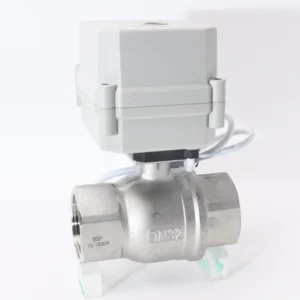 DN32 2-way 1 1/4″ Inch Motorized Stainless Steel Valve with NSF61 Electric Actuator Ball Valve