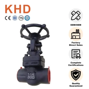 DN32 A105 1-1/4 Inch 800LB Flanged Gate Valve Welded Forged Steel Gate Valve Socket Welding Socketed Gate Valve