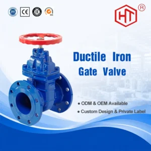 DN40 DN200 Cast Iron Non-rising Stem Flange Hard Seal Gate Valve