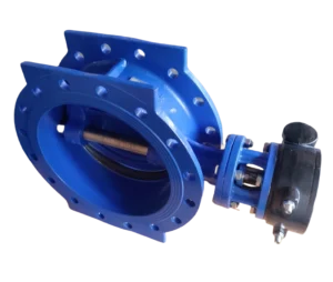 DN400 Flange Double Eccentric Butterfly Valve Ductile Iron Body EPDM Seat with Gearbox for Water Face to Face EN558 Series 13 14