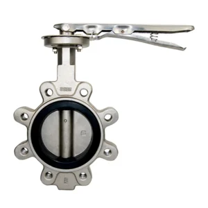 DN400 Stainless Steel Lug Type Butterfly Valve GGG50 Ductile Iron Body with NBR Seat for Industrial Water Control
