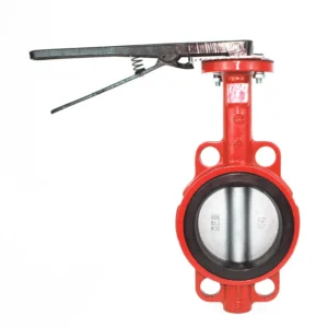 DN450 1200mm Shouldered Cast Iron EPDM Wafer Butterfly Valve Without Pin