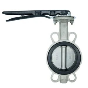 DN50 PN16 Wafer Butterfly Valve Stainless Steel Manual Power Soft Seal Normal Temperature 1 Year Warranty Water Media