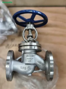 DN50 Stainless Steel Flanged Globe Valve PN25 Straight Through Manual High Temperature and Corrosion Resistant