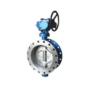 DN700 Full Size SS304 Manual High Temperature Double Eccentric Butterfly Valve