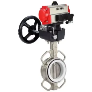 DNOVA Butterfly Valve Stainless Steel AISI 316L Compact Flanged Manual WBV3232P-2W-Fb-H