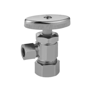 DT04514 Manufacturer Forged Brass 1/2 * 3/8 Angle Valve Electroplated Chrome Plated for Water Card Sleeve