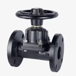 Diaphragm Valve PN10 PN16 Flange Ductile Iron Rubber Soft Seal Type Anti Corrosion Manual Diaphragm Shutoff Valve