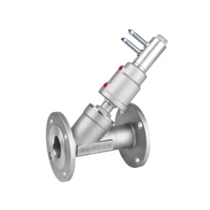 Direct Stainless Steel Pneumatic Angle Seat Valve High Temperature Water Media Internal Thread