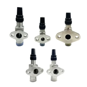 Discharge Suction Shutoff Valve Refrigerator Compressor Forged Copper Alloy Material Welding Interface Compatible Refrigerants