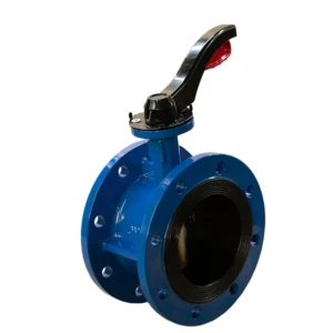 Dn125 PN16 Industry Ductile Iron Soft Seal Flanged Lever Butterfly Valve